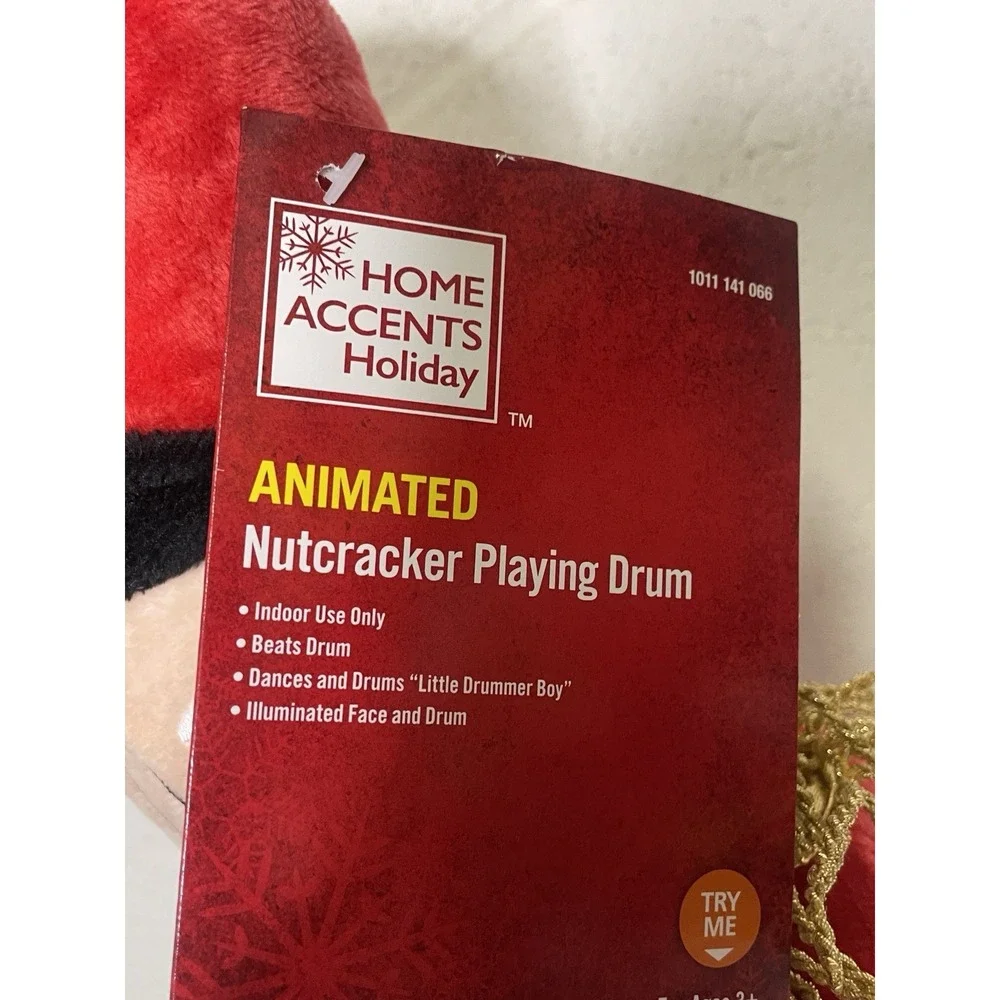 Home Accents Holiday Christmas Animated Nutcracker Playing Little Drummer‎ Boy